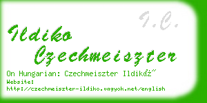 ildiko czechmeiszter business card